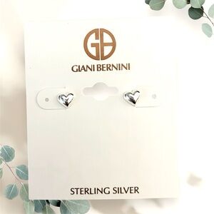 Giani Bernini heart-shaped stud earrings sterling silver from Macy’s. Heart- New